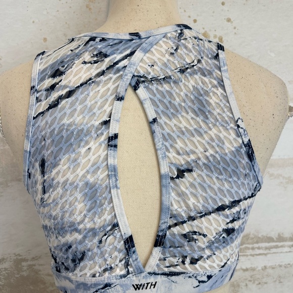 Peloton Marbled Blue/Purple Sports Bra by WITH SIZE Large - Picture 3 of 4